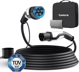 tomons Câble Type 2 22KW 32A Triphasé